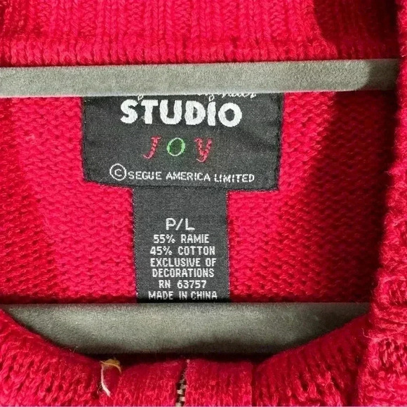 Ugly Christmas Sweater Vest. Planet And Company Woman SZ Petite Large Knit - Picture 3 of 8